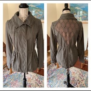 Anthropologie Hei Hei Olive Green Utility Jacket S